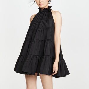 NWT Rhode Billy Mockneck Tiered Mini Dress